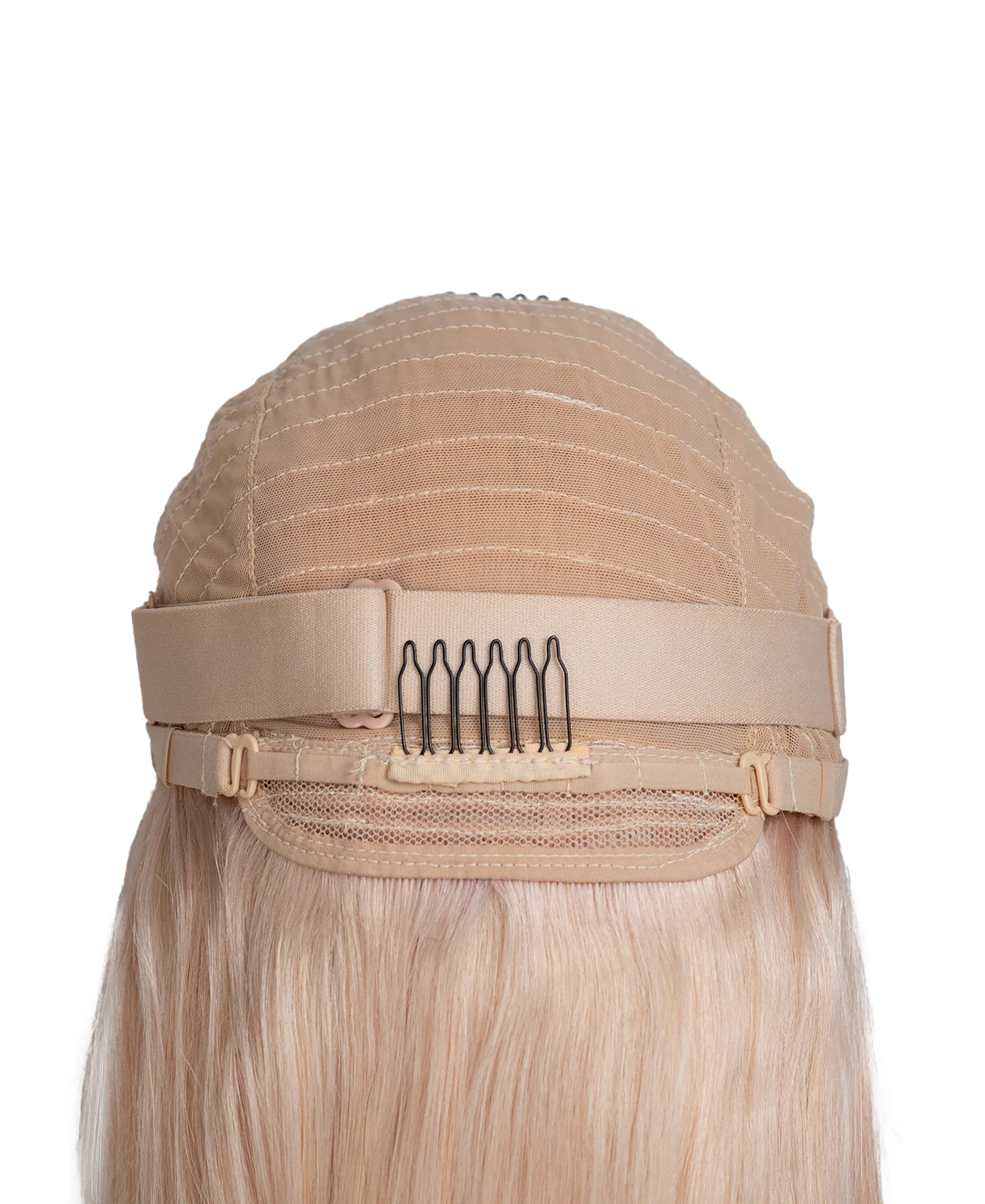 human hair wig with side bangs - 16" rooted blonde. - Image 7