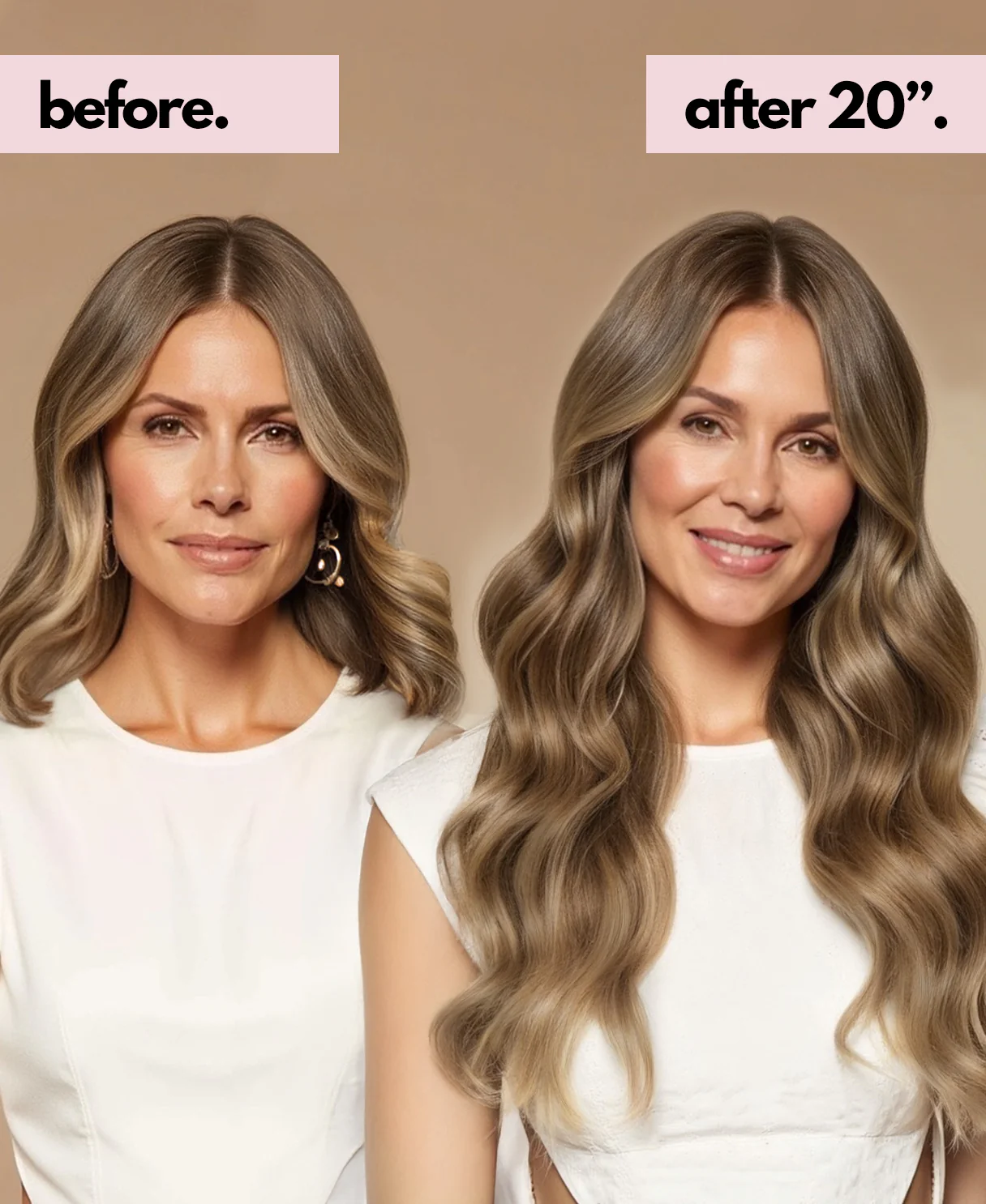 invisible clip-in hair extensions dark blonde. - Image 4