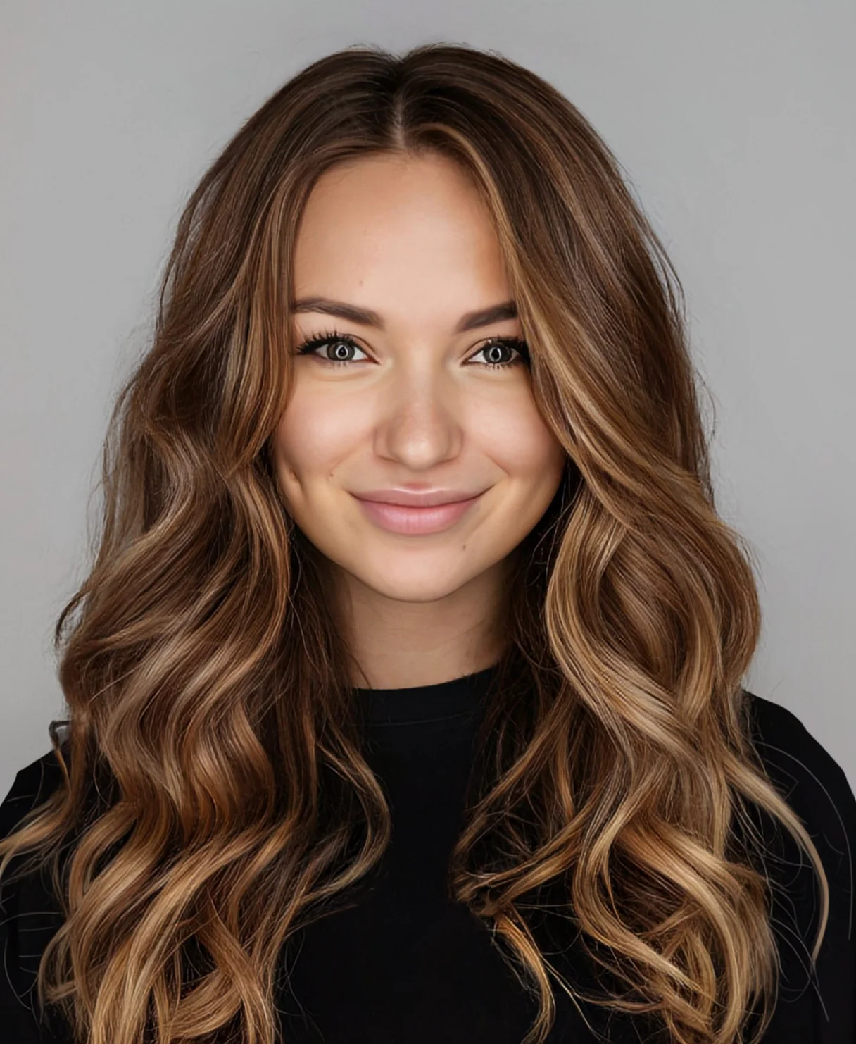 invisible clip-in hair extensions caramel balayage. - Image 9