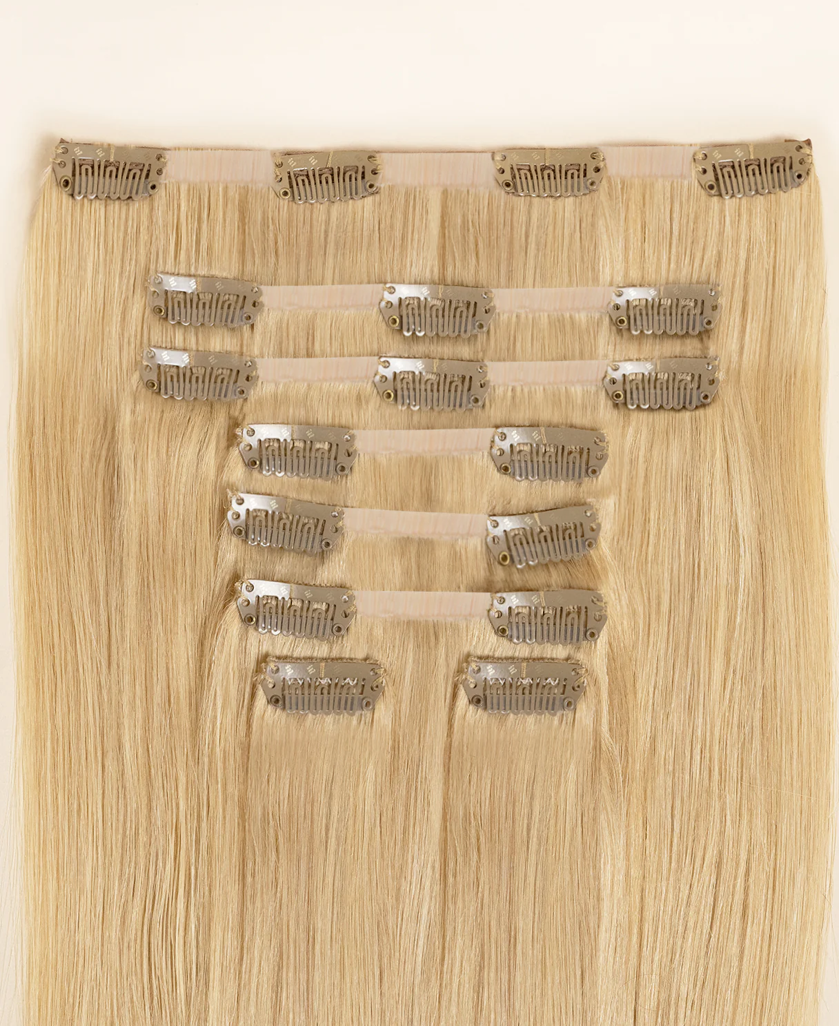 invisible clip-in hair extensions dirty blonde. - Image 3
