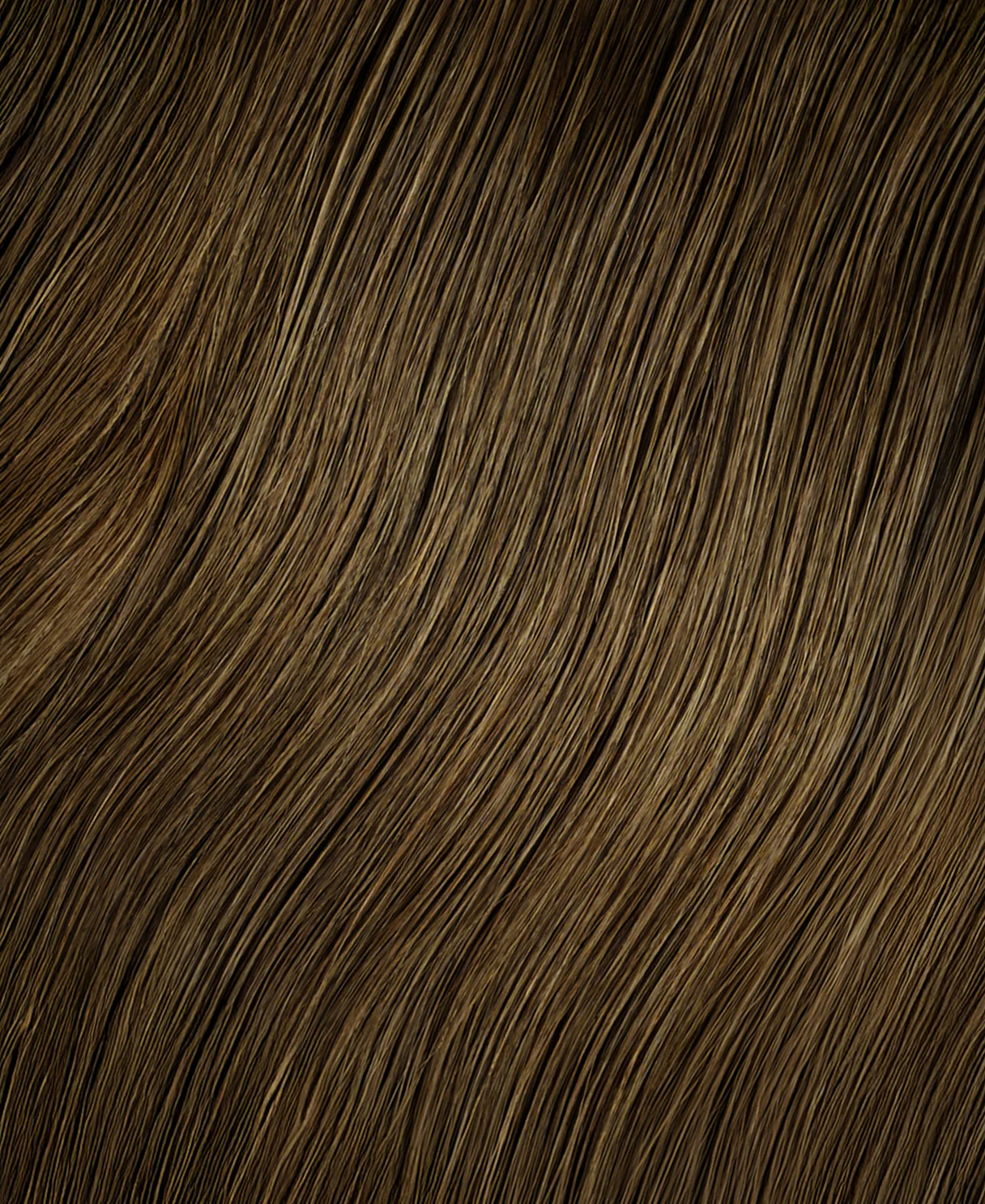 invisible clip-in hair extensions ash brown. - Image 2