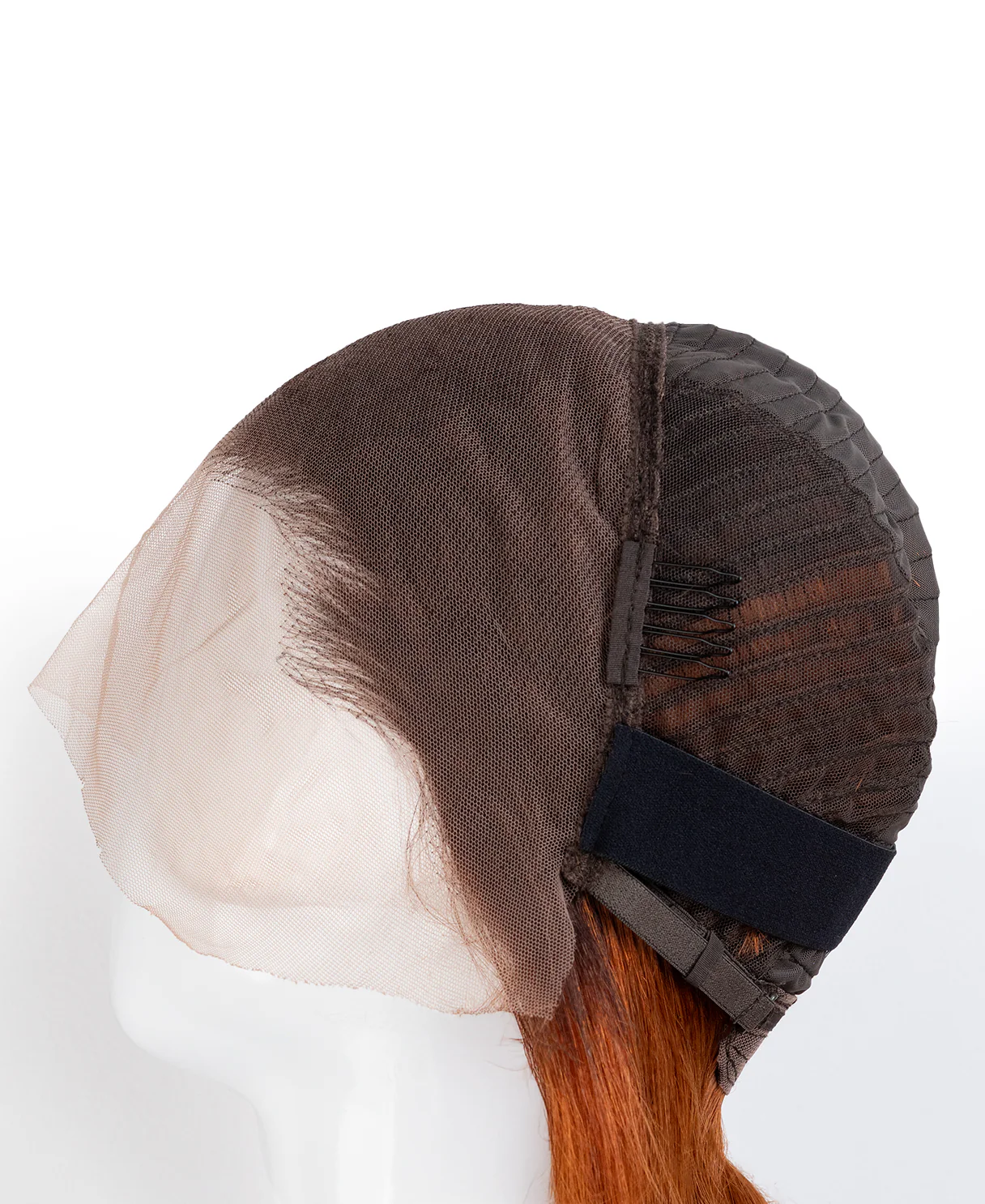lace front bob human wig - 10" rooted copper. - Image 10