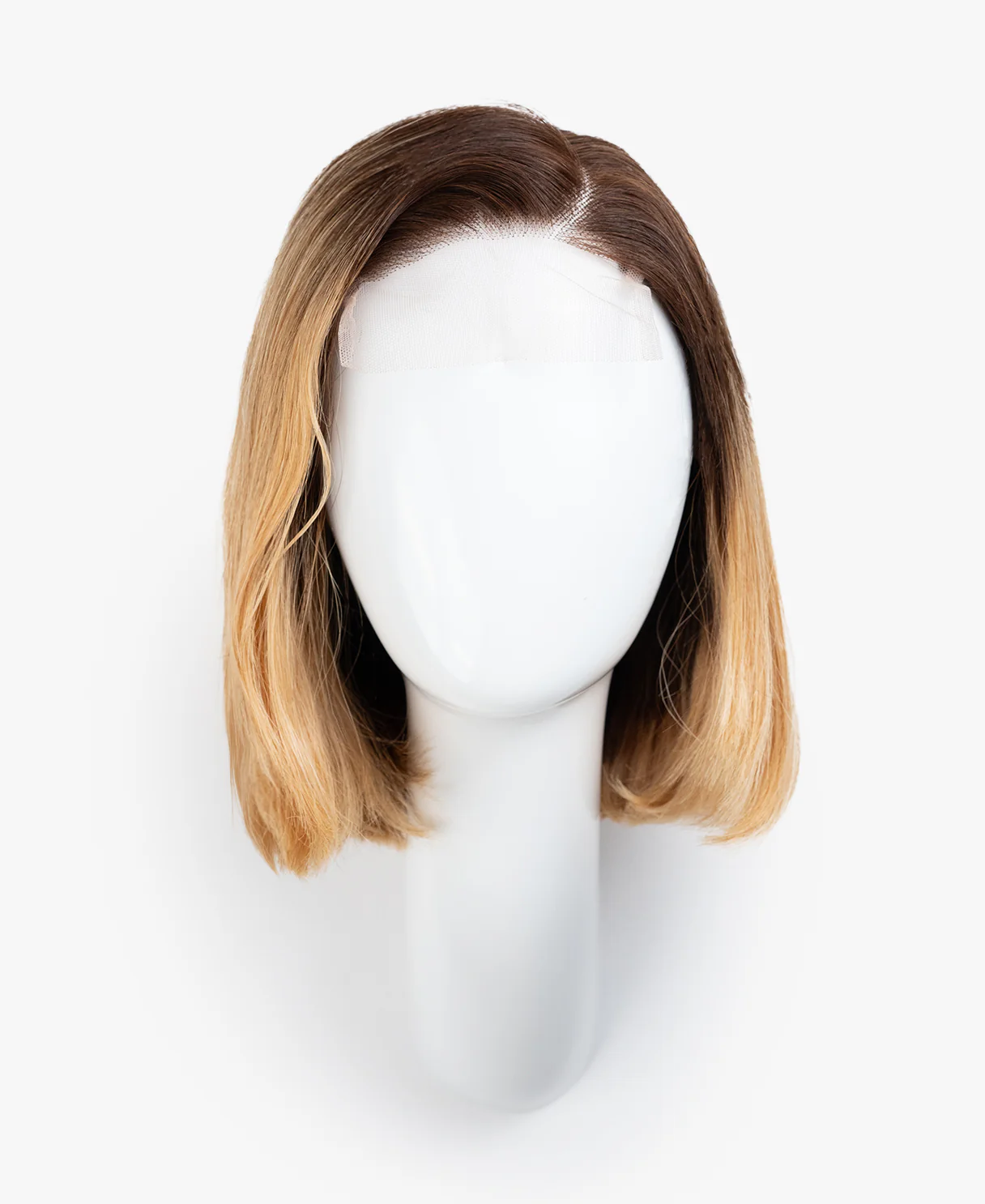lace front bob human wig - 10" rooted honey blonde. - Image 7