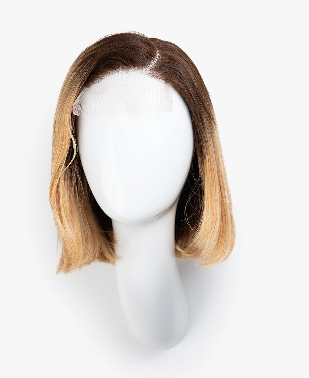 lace front bob human wig - 10" rooted honey blonde. - Image 8