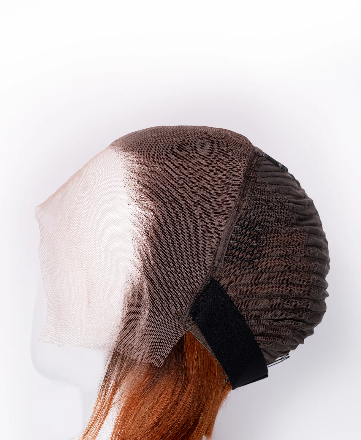 lace front bob human wig - 8" rooted ginger. - Image 8