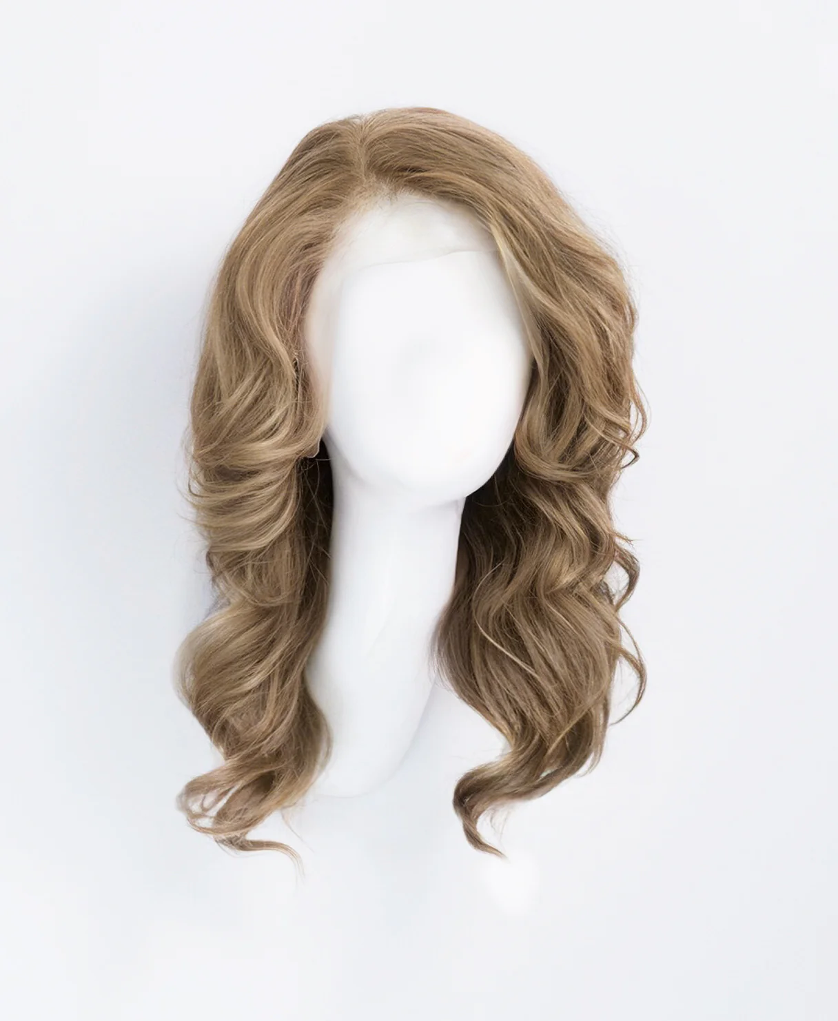 lace front human wig - 14" ash blonde. - Image 3