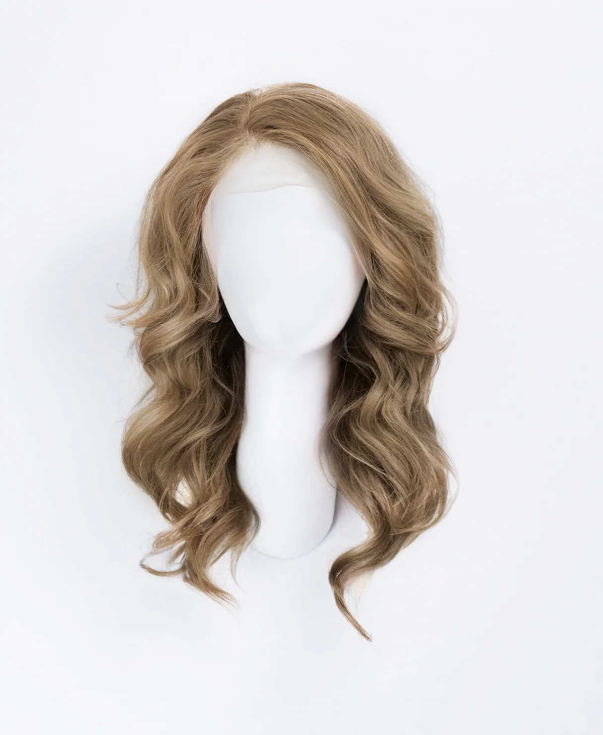 lace front human wig - 14" ash blonde. - Image 4
