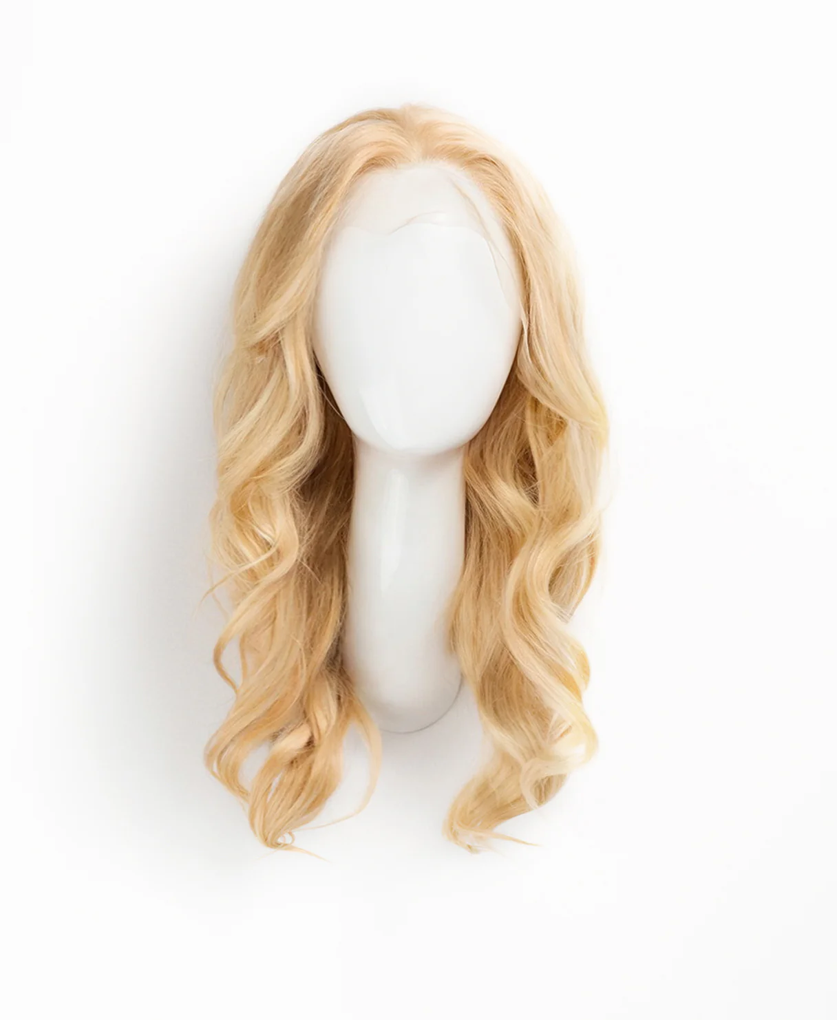 lace front human wig - 14" honey blonde. - Image 4