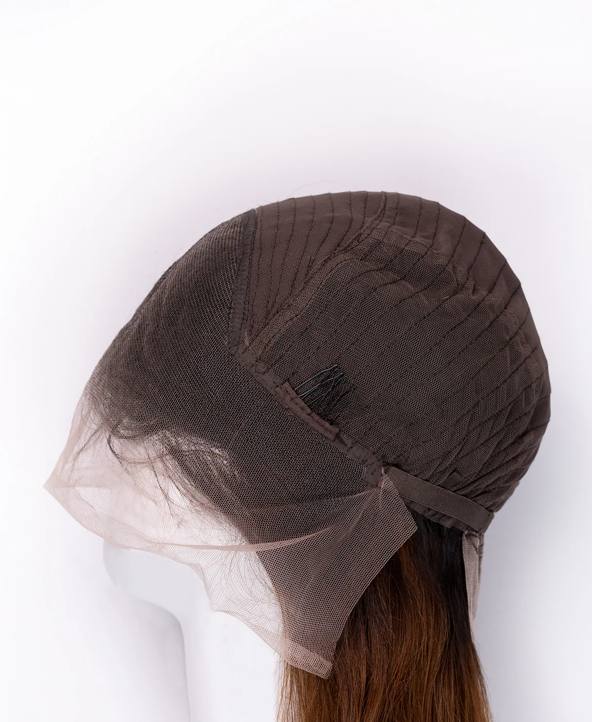 lace front human wig - 14" rooted brown. - Image 9