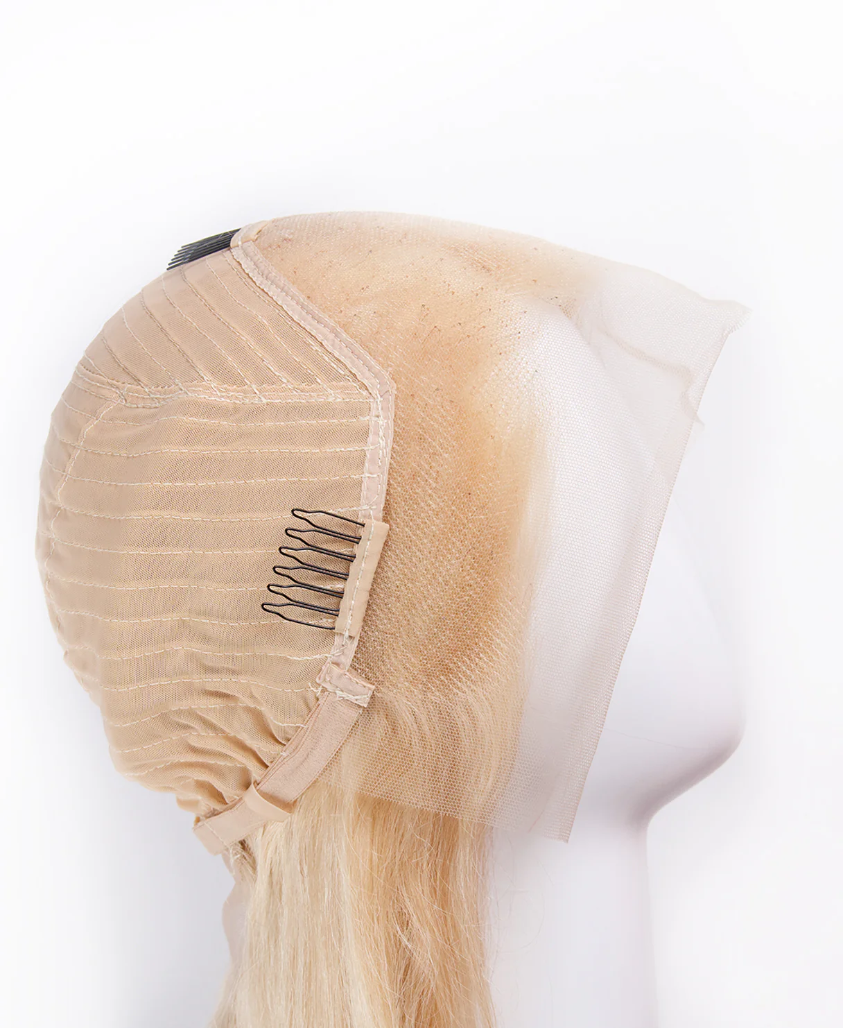 lace front human wig - 18" honey blonde. - Image 4