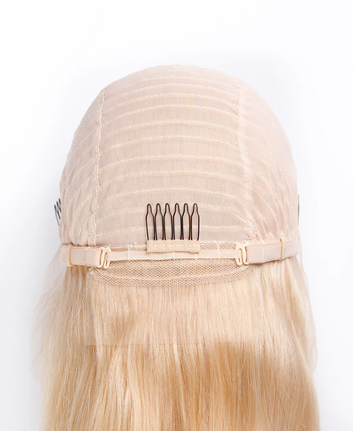 lace front human wig - 18" honey blonde. - Image 5