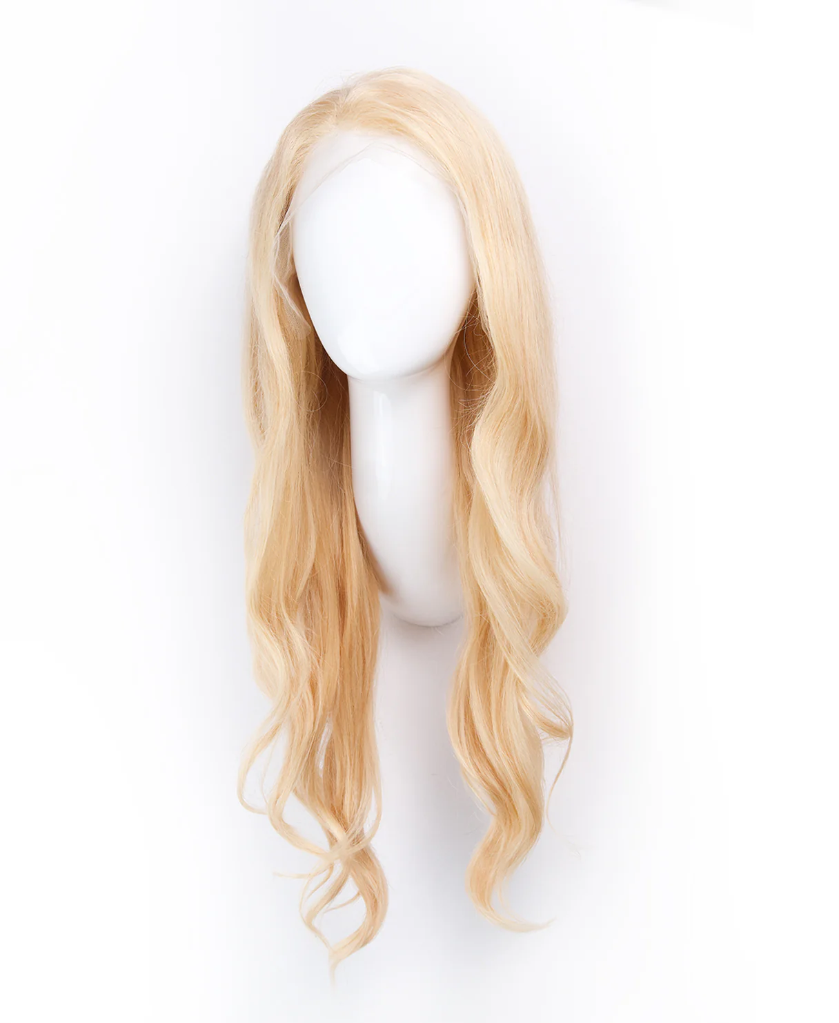 lace front human wig - 18" honey blonde. - Image 7