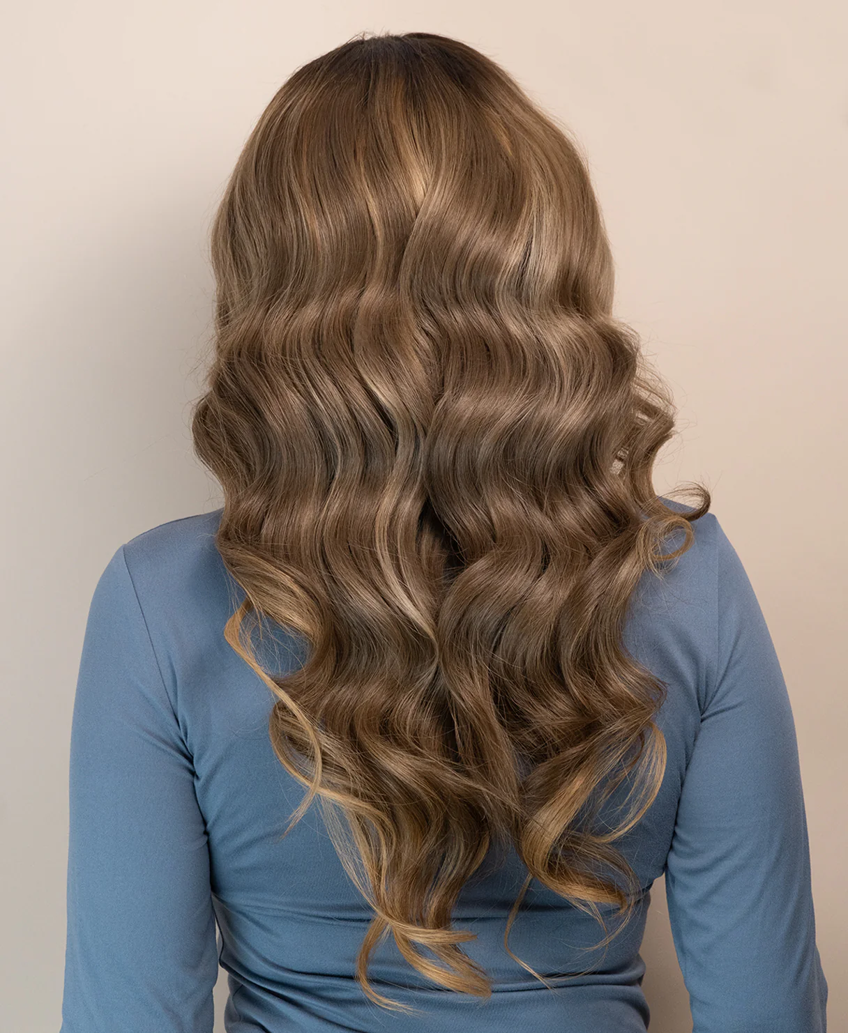 lace front human wig - 20" ash blonde balayage. - Image 2