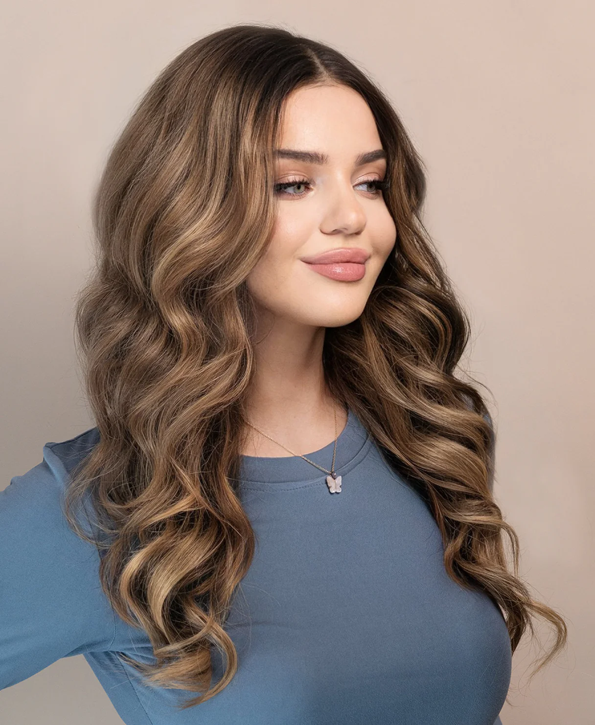 lace front human wig - 20" ash blonde balayage. - Image 4