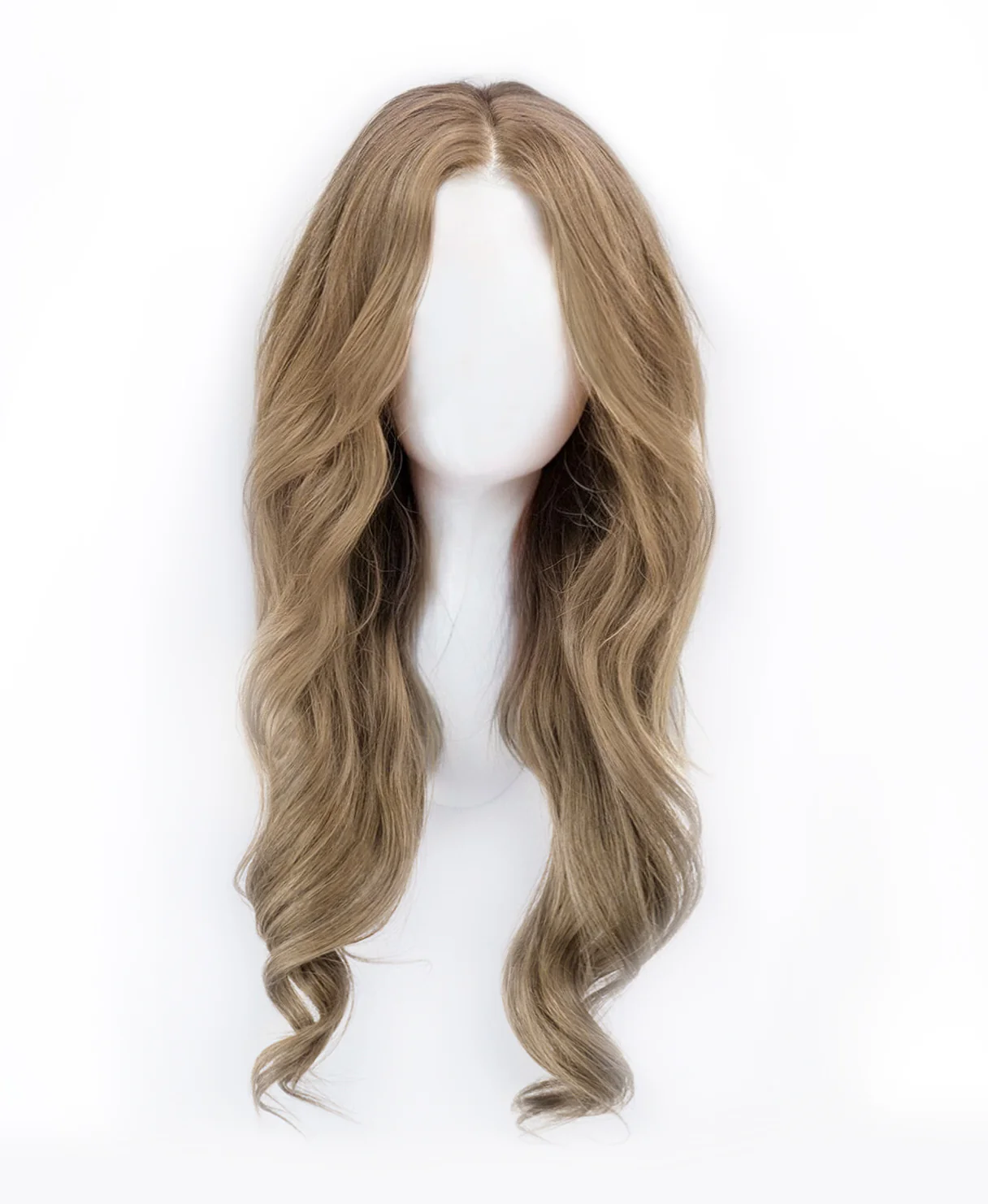 lace front human wig - 20" ash blonde. - Image 3