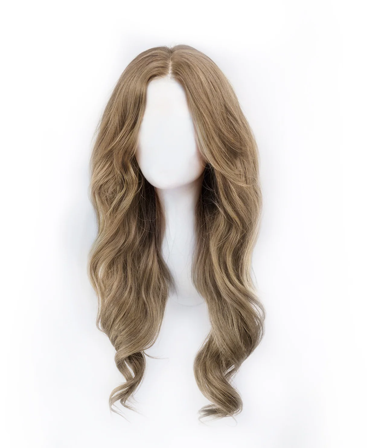 lace front human wig - 20" ash blonde. - Image 4