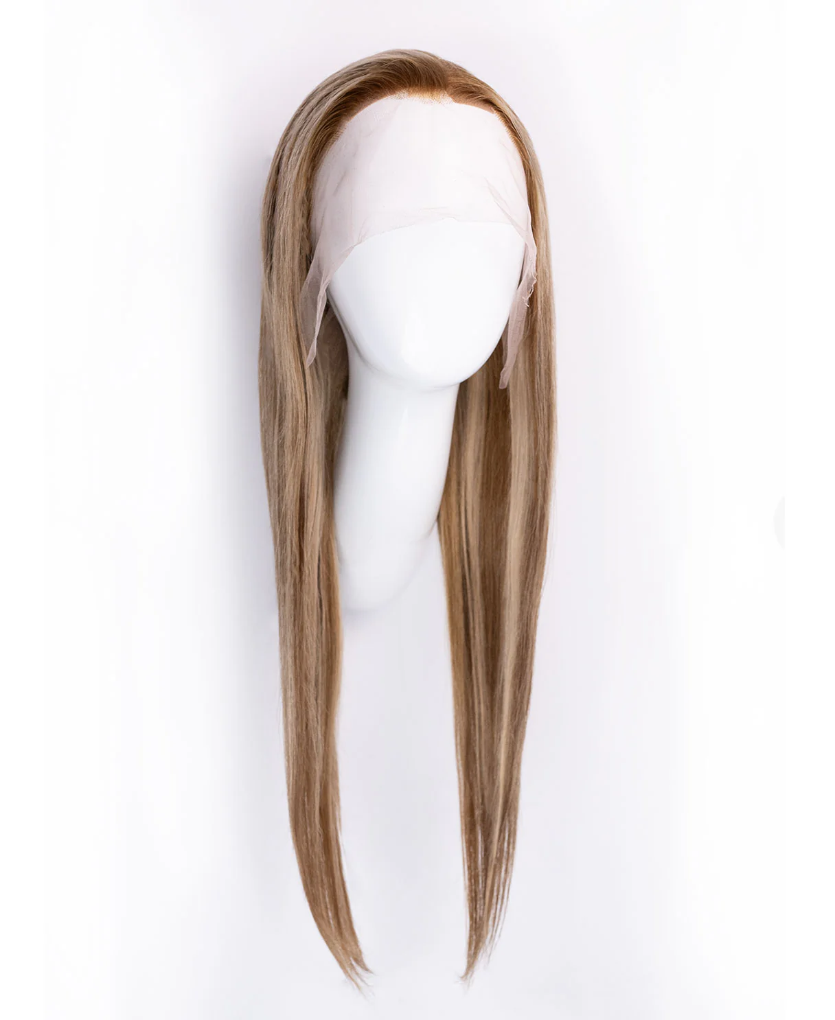 lace front human wig - 20" blonde highlights. - Image 7