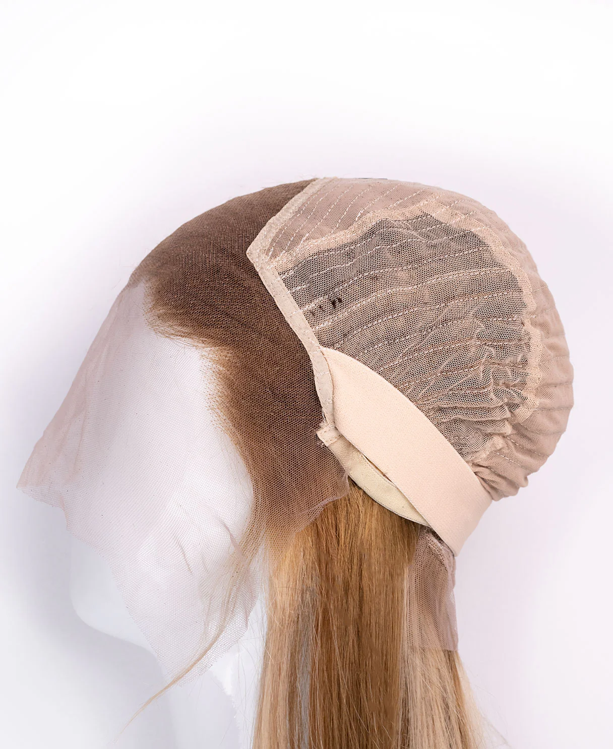 lace front human wig - 20" blonde highlights. - Image 8