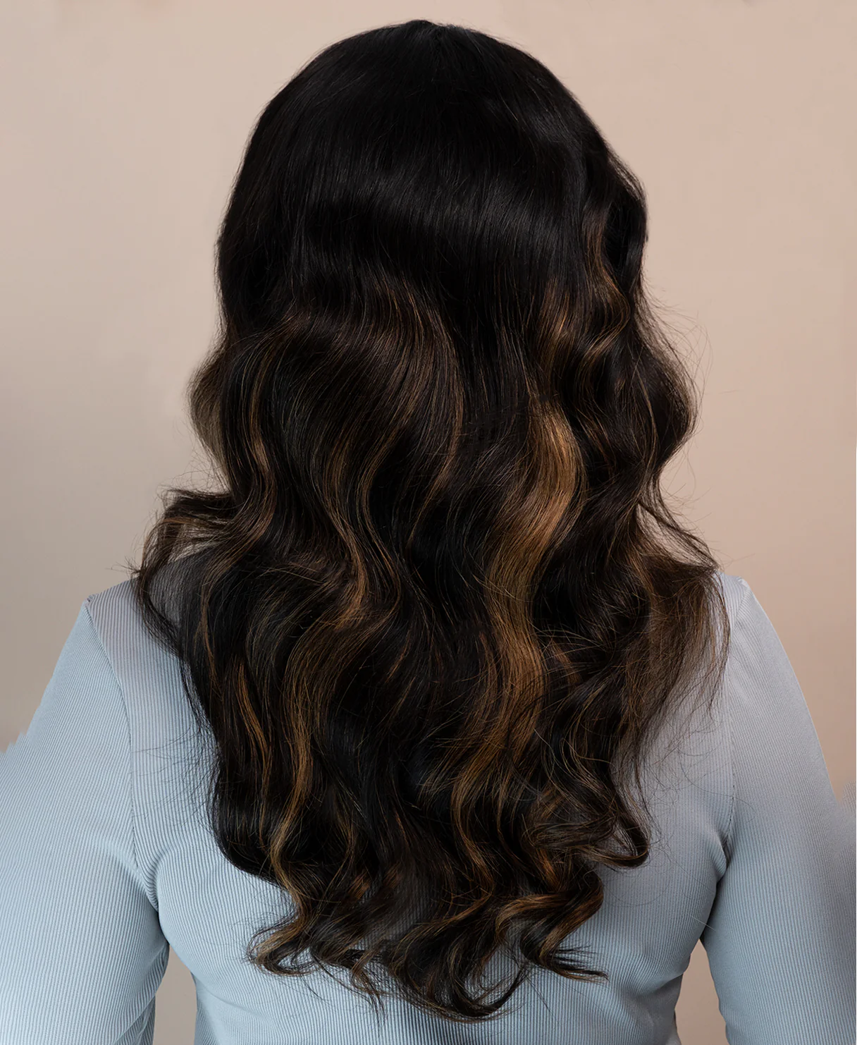 lace front human wig - 20" blonde moneypiece with balayage. - Image 2