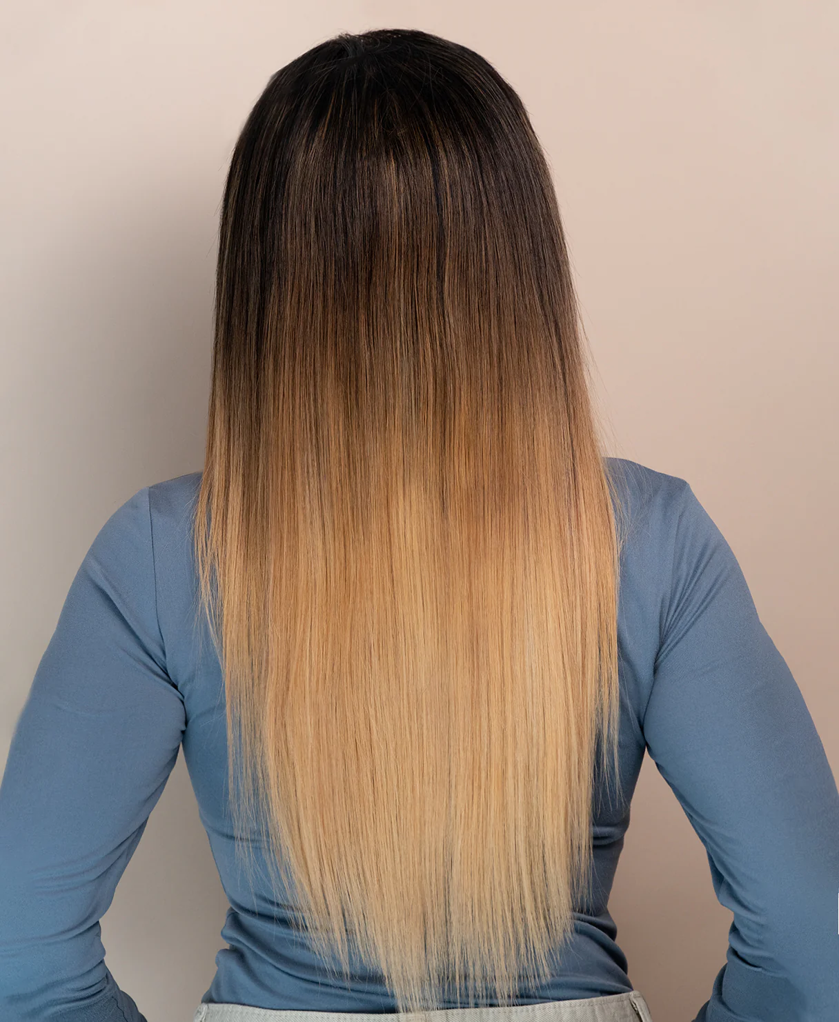 lace front human wig - 20" blonde ombre. - Image 2