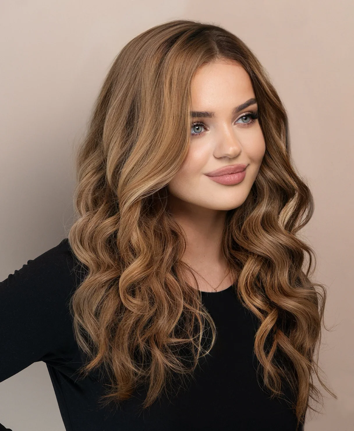 lace front human wig - 20" dark blonde balayage. - Image 3
