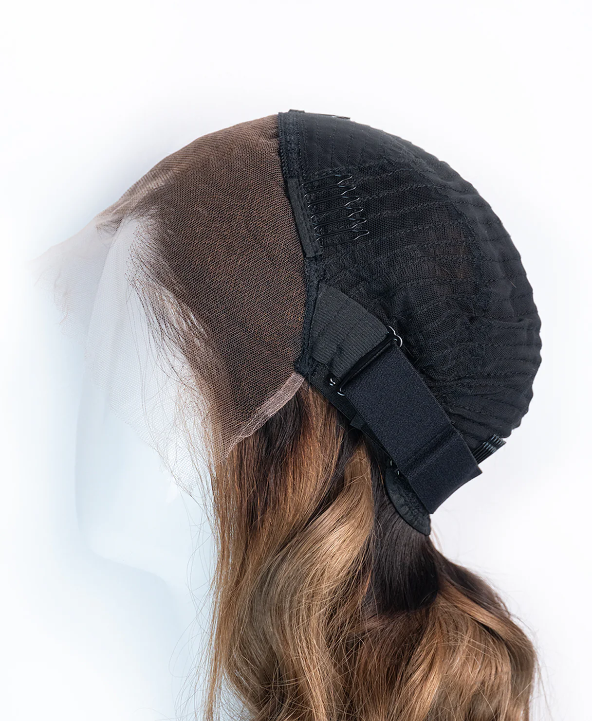 lace front human wig - 20" dark blonde balayage. - Image 7