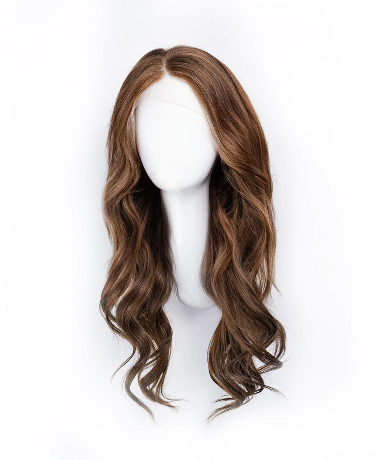 lace front human wig - 20" light brown. - Image 4