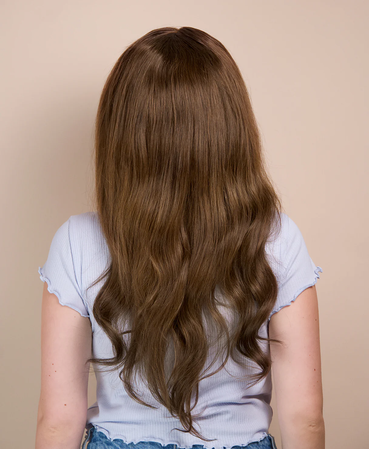 lace front human wig - 20" light brown. - Image 9