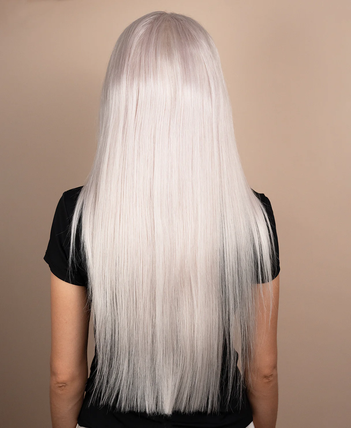 lace front human wig - 24" white blonde. - Image 2