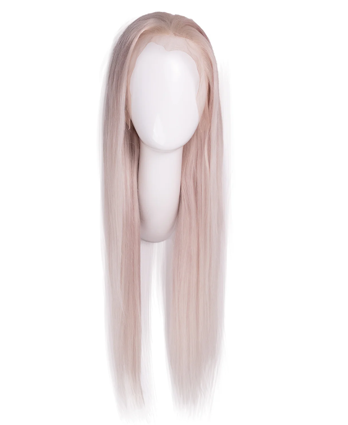 lace front human wig - 24" white blonde. - Image 7