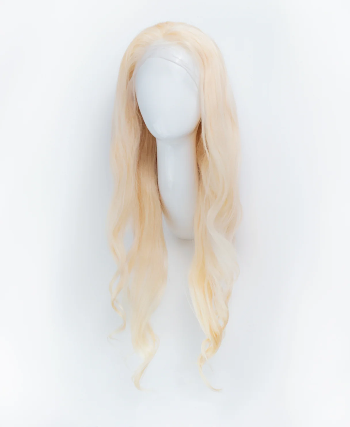 lace front human wig - 26" platinum blonde. - Image 7