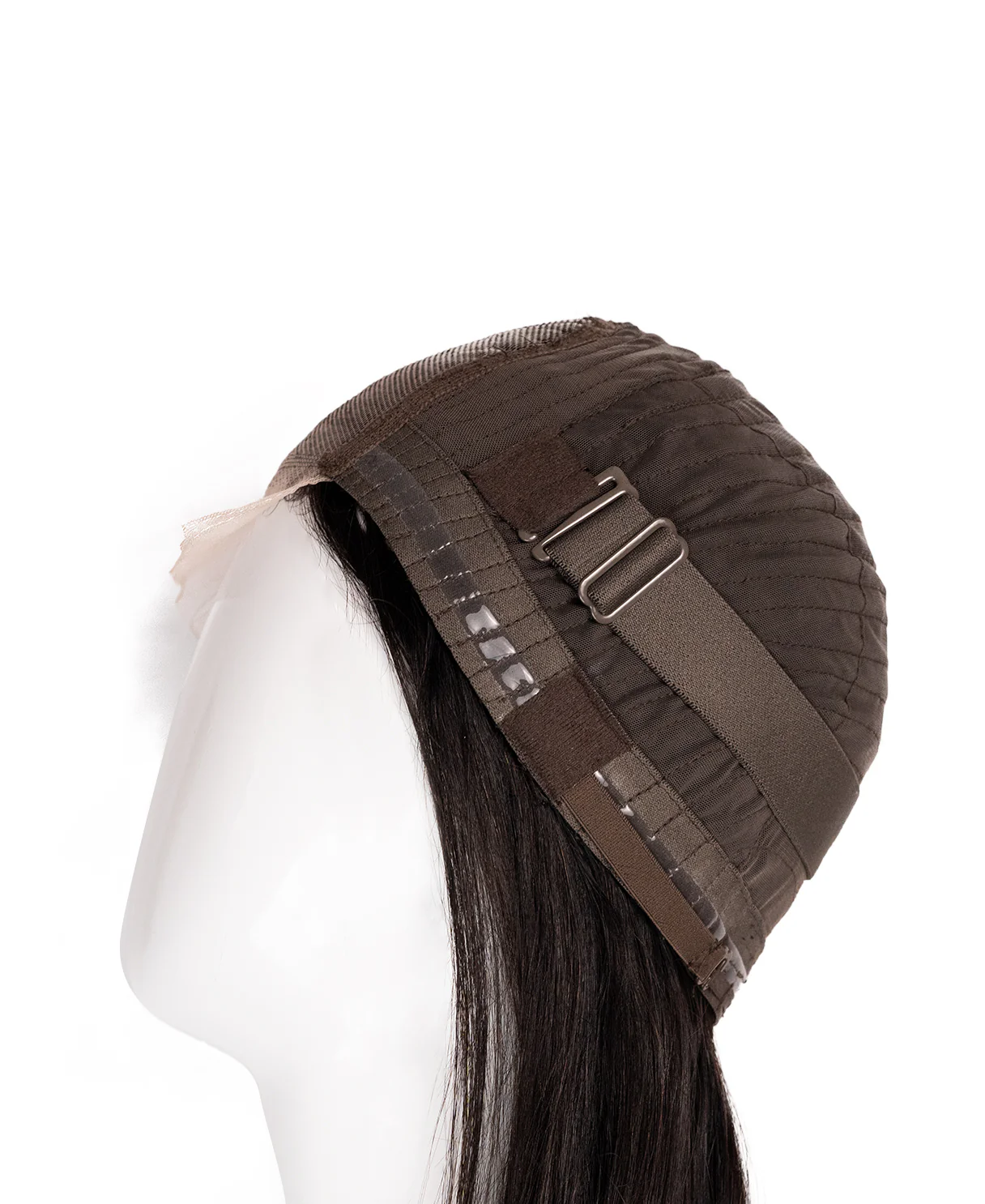 lace front human wig straight 4x4 - 20" natural black. - Image 7