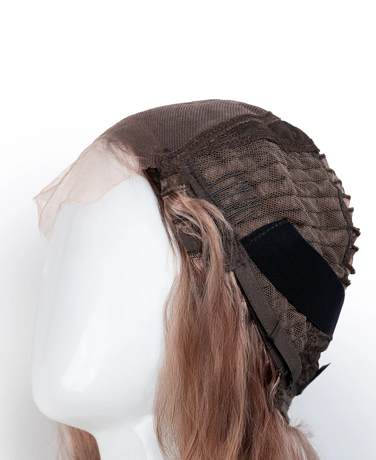 lace front wavy human wig - 22" rooted rosé. - Image 9