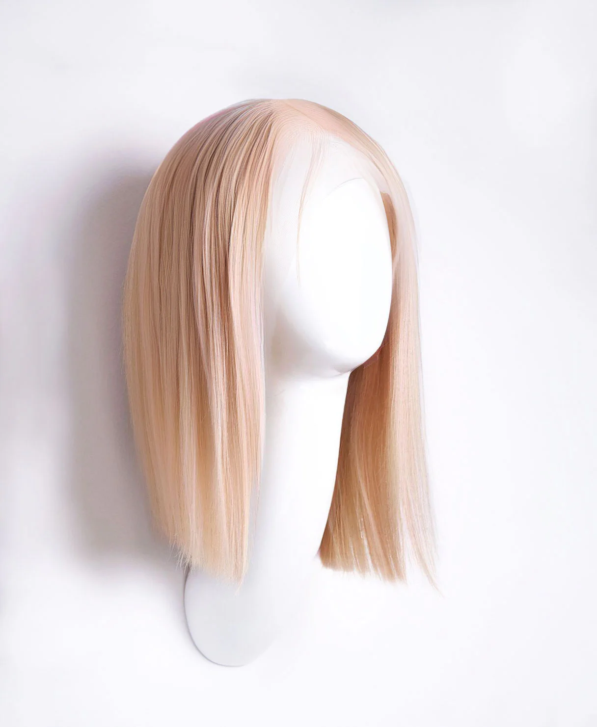 long bob human wig - 12" honey blonde. - Image 3