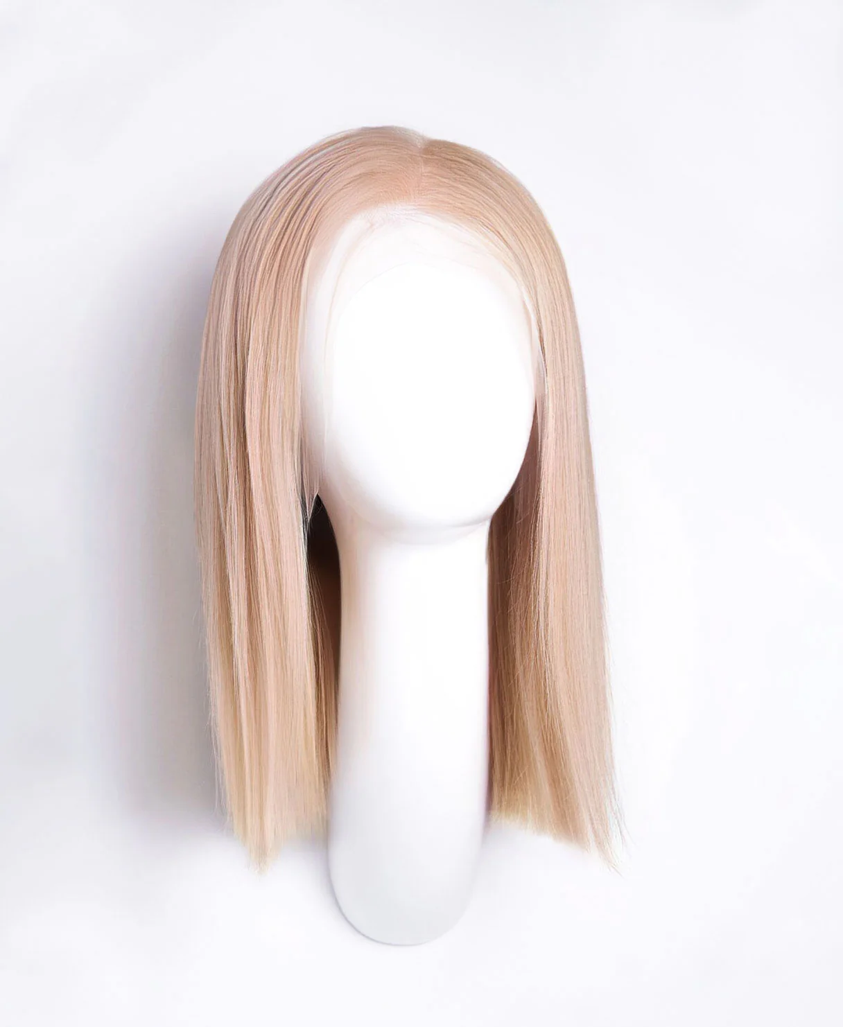 long bob human wig - 12" honey blonde. - Image 4