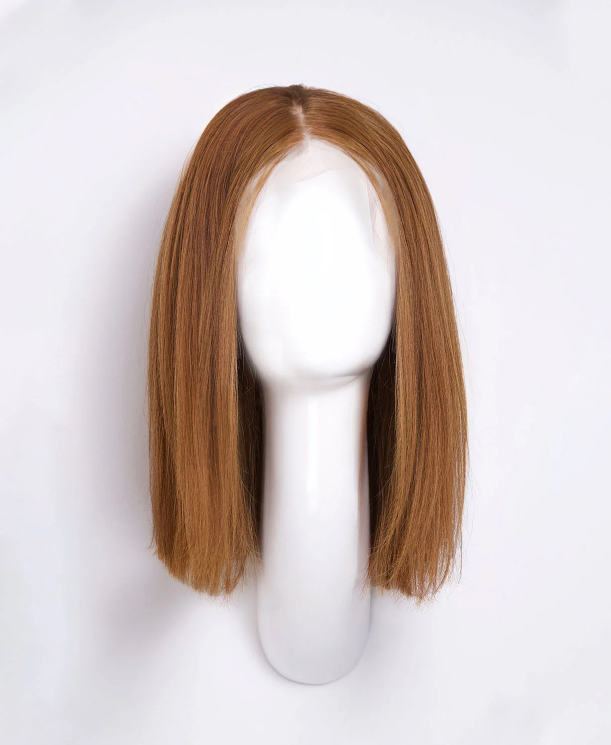 long bob human wig - 12" light brown. - Image 3