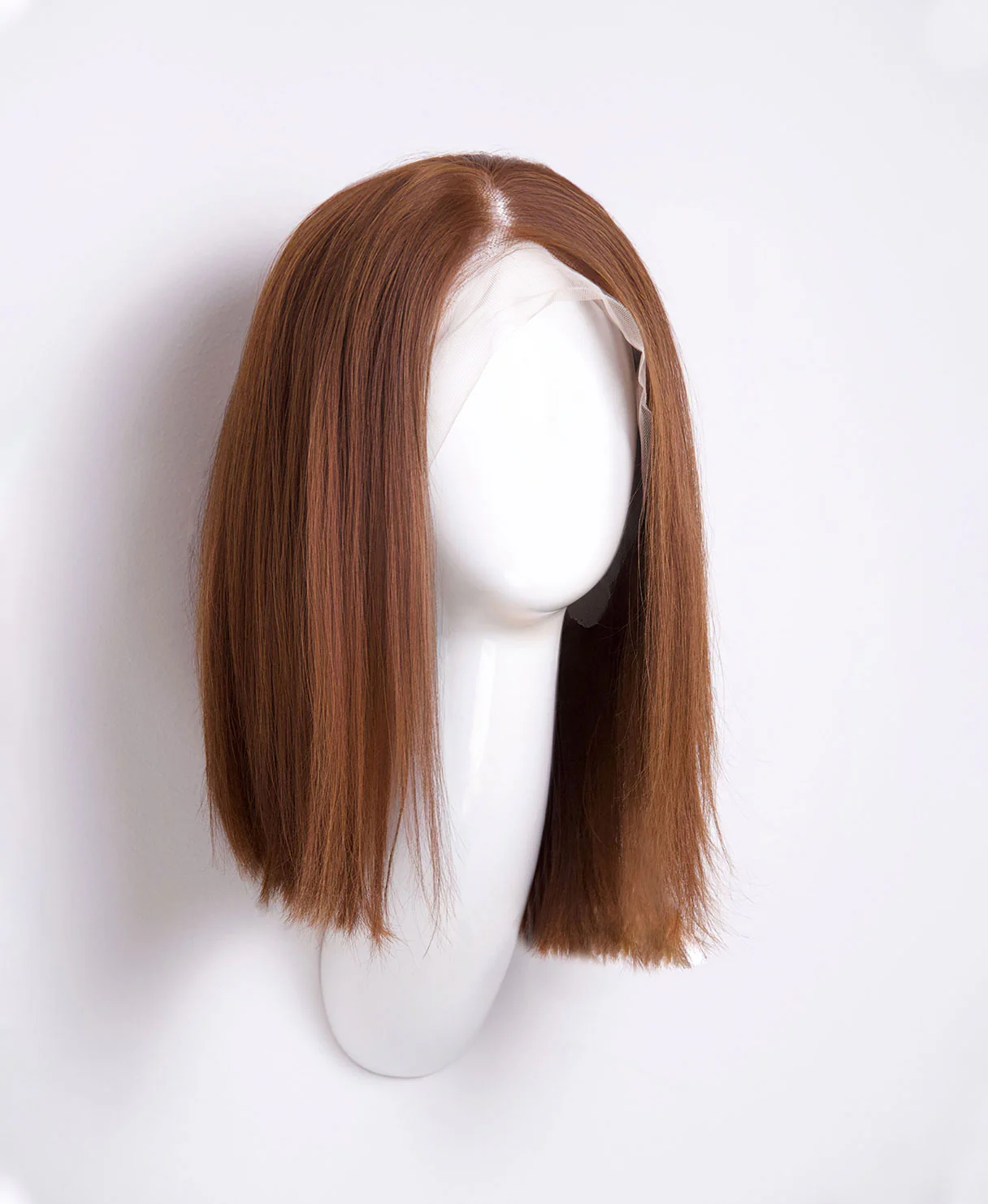long bob human wig  - 12" medium brown. - Image 4