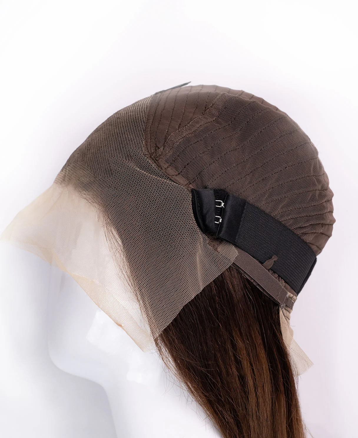 long bob human wig - 12" rooted brown. - Image 5