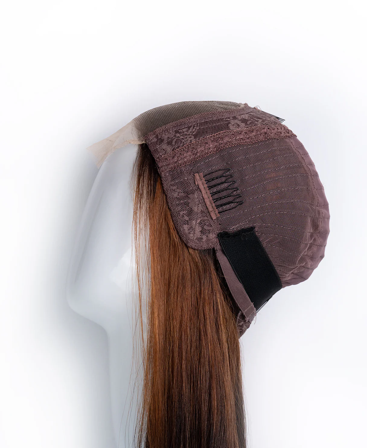 long bob human wig - 12" brown melt. - Image 9