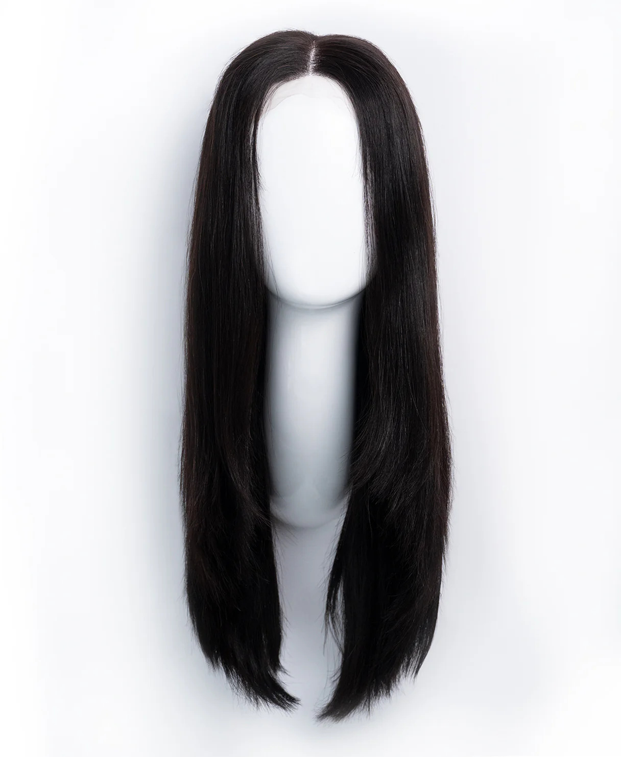 long layers human wig - 18" jet black. - Image 7