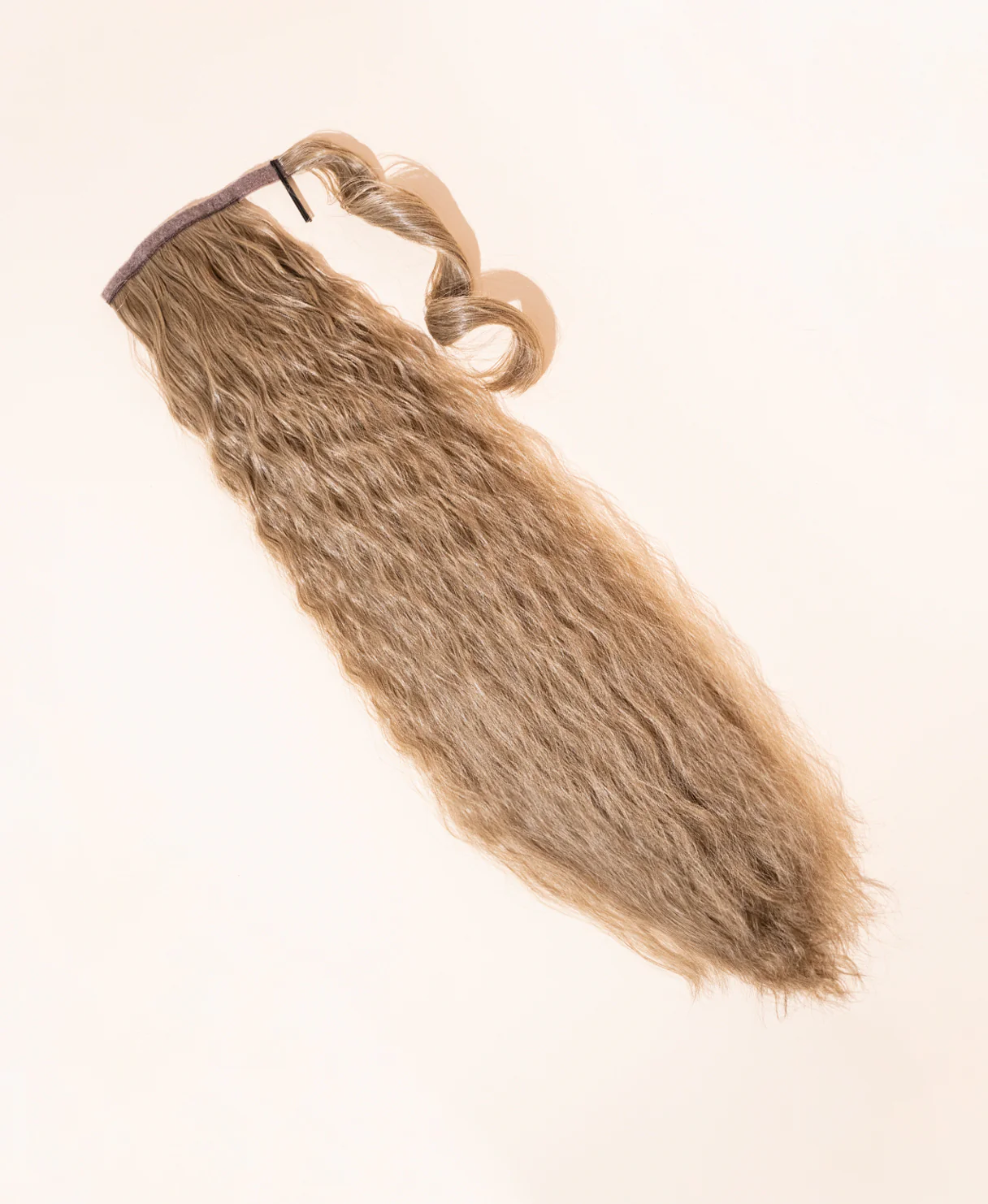 vegan fiber long wavy ponytail - ash blonde 26".