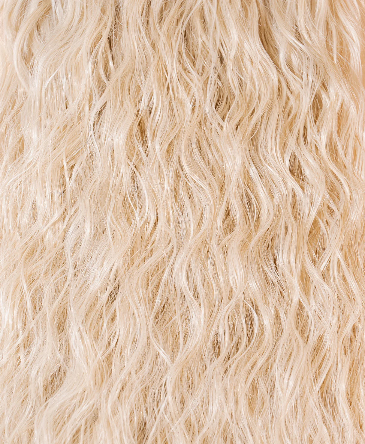 vegan fiber long wavy ponytail - platinum blonde 26". - Image 4