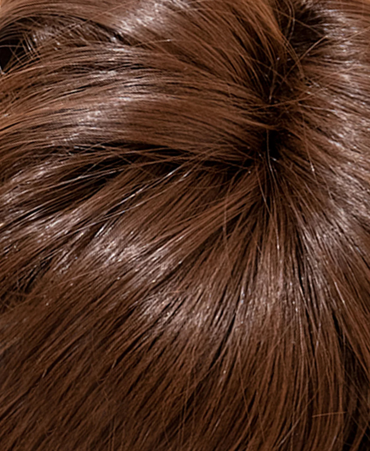 vegan fiber messy bun - chocolate brown. - Image 4