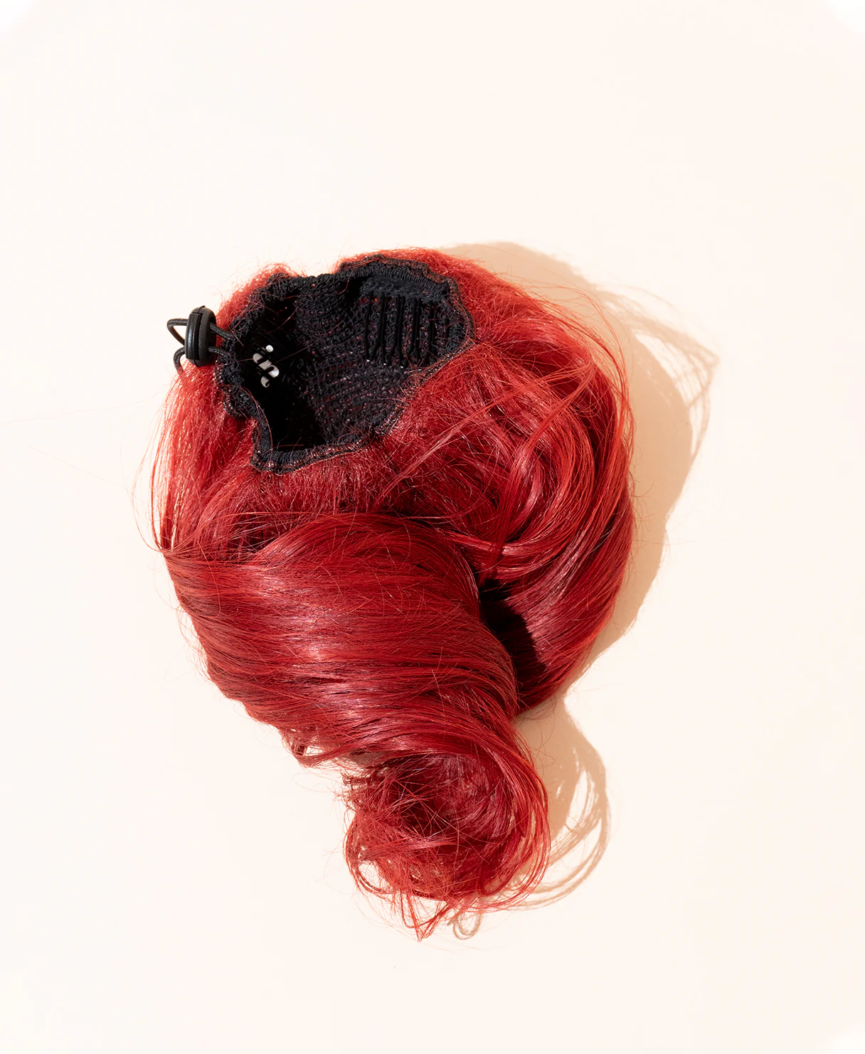 vegan fiber messy bun - ruby.
