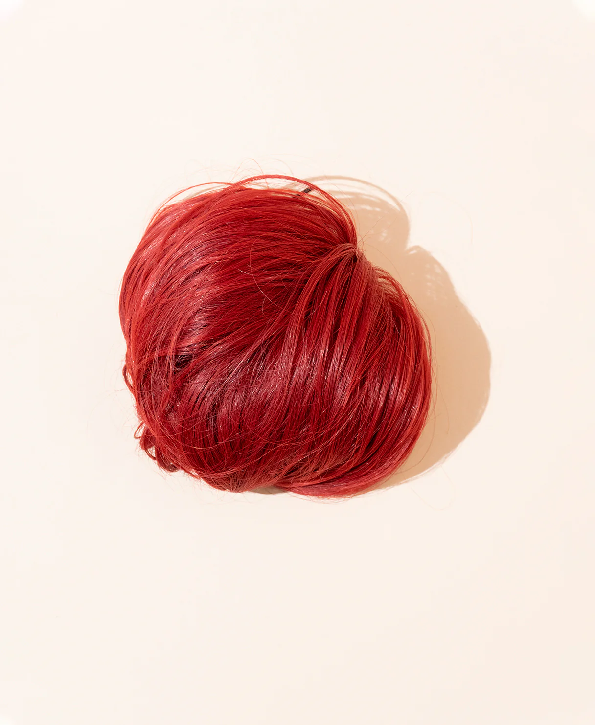 vegan fiber messy bun - ruby. - Image 2