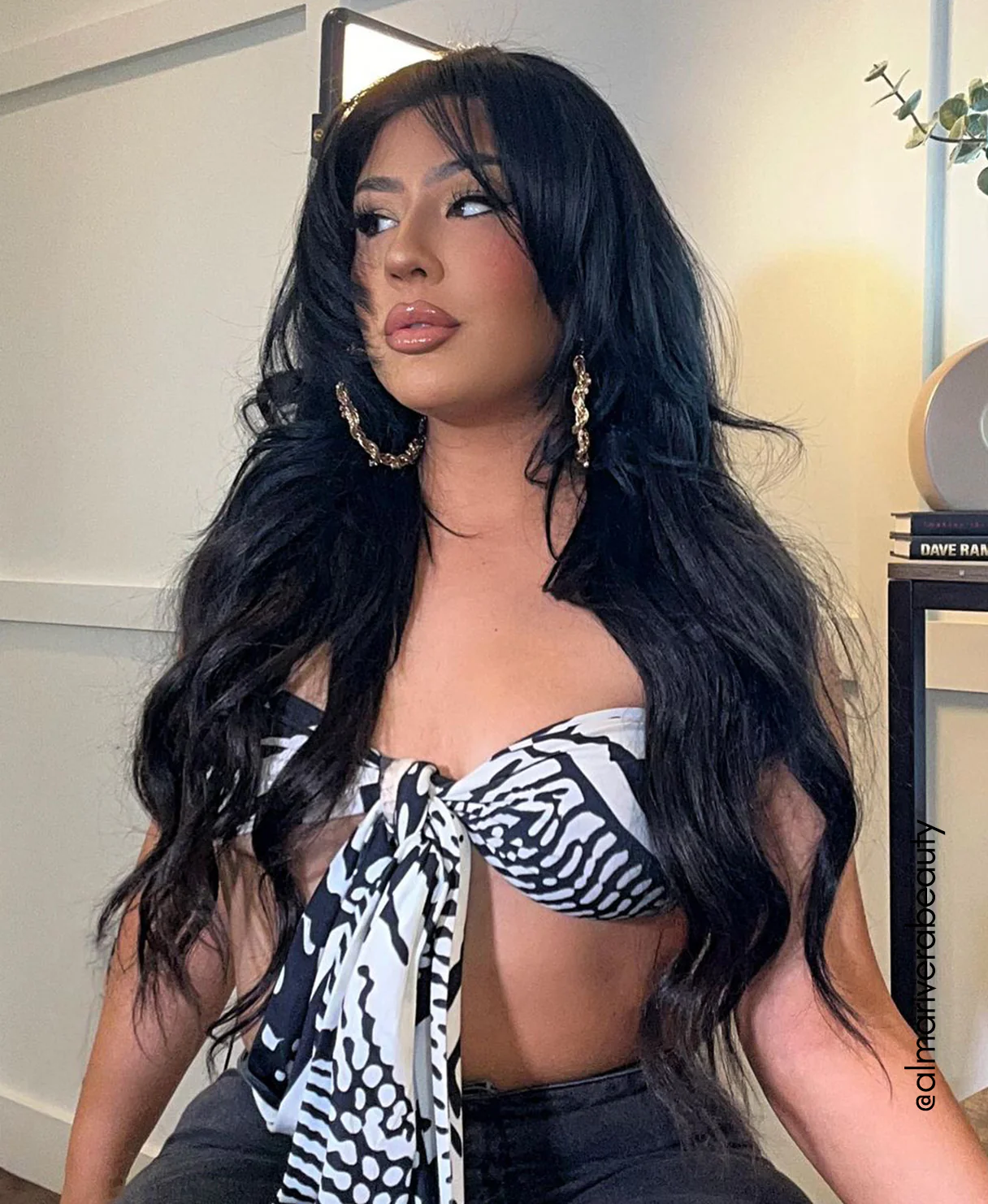 clip-in hair extensions jet black. - Image 9
