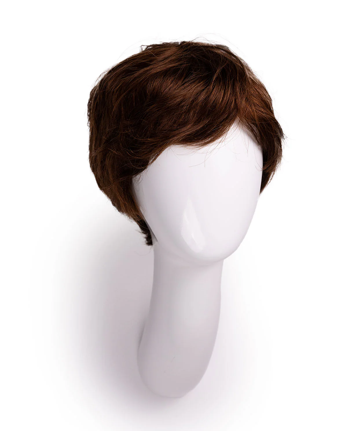 pixie cut human wig - 6" medium brown. - Image 6