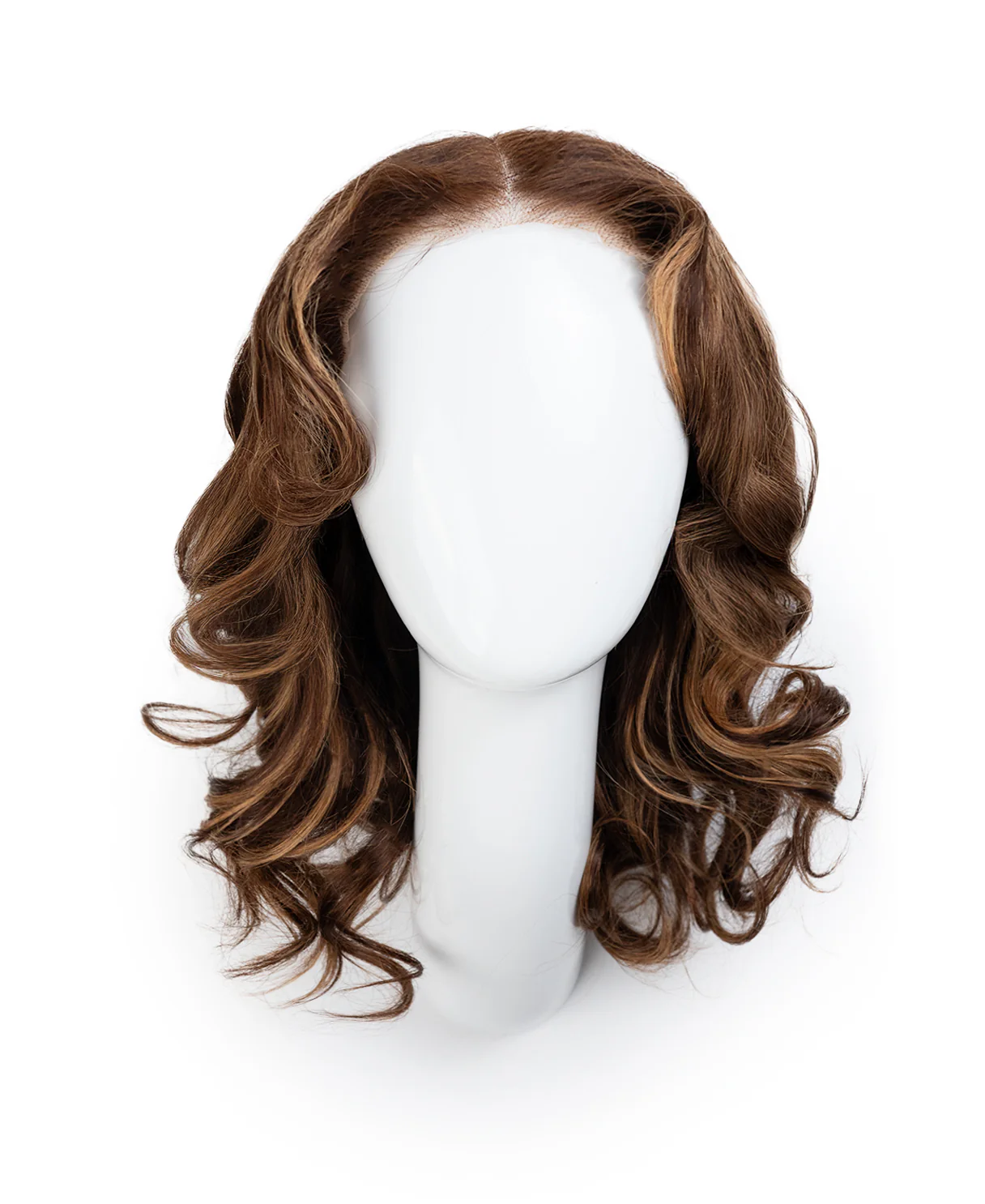 put on & go human wig blowout - 14" ashy brown balayage. - Image 8