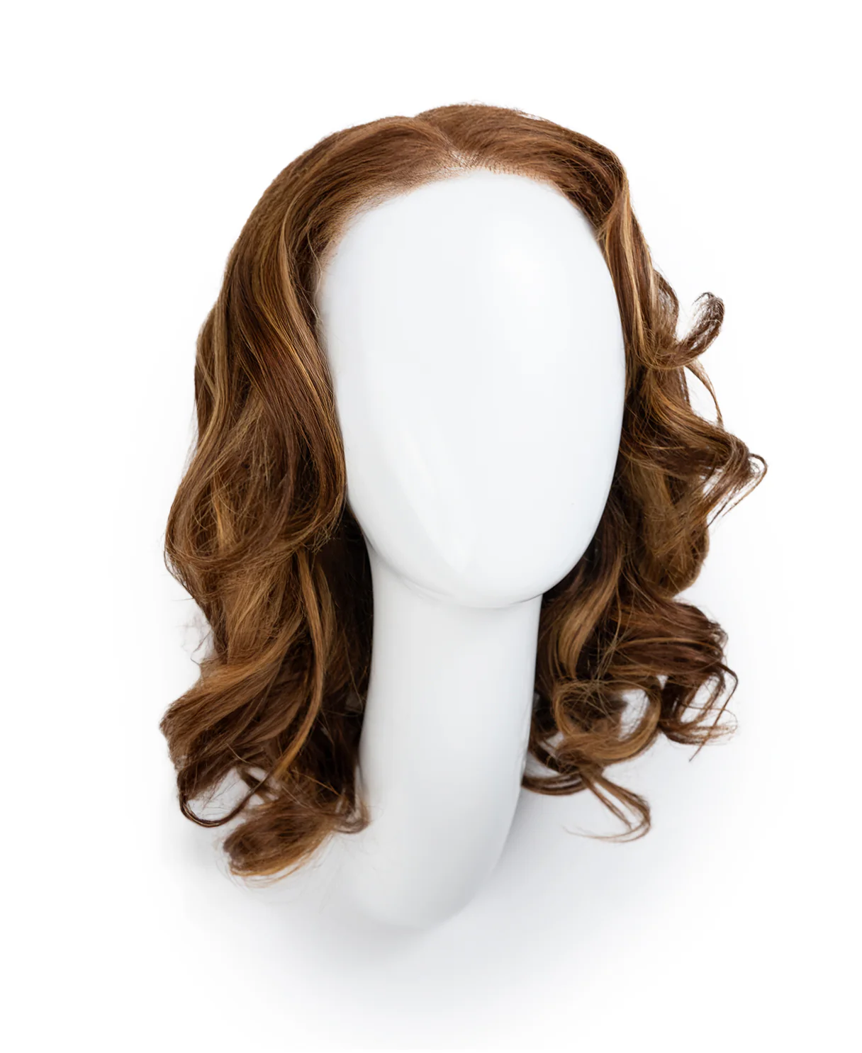 put on & go human wig blowout - 14" medium brown balayage. - Image 8