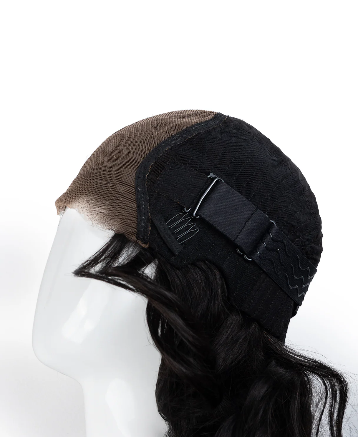put on & go human wig blowout - 20" natural black. - Image 7
